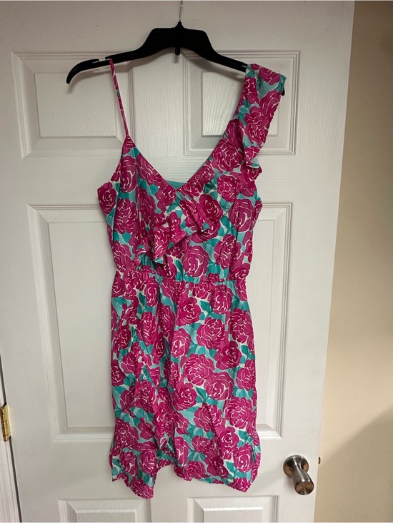 Vineyard Vines Dresses & Skirts - Vineyard Vines One-Shoulder Floral Dress in Pink and Teal